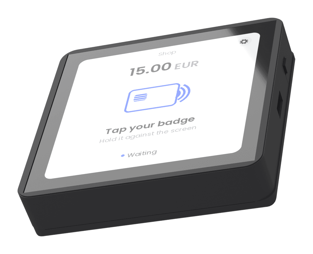 Citizen Terminal prompting the customer to tap their member badge