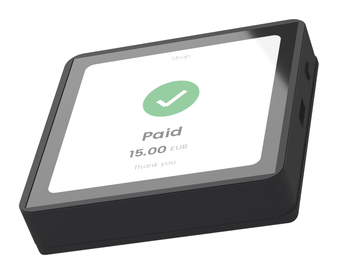 Citizen Terminal confirming a completed payment